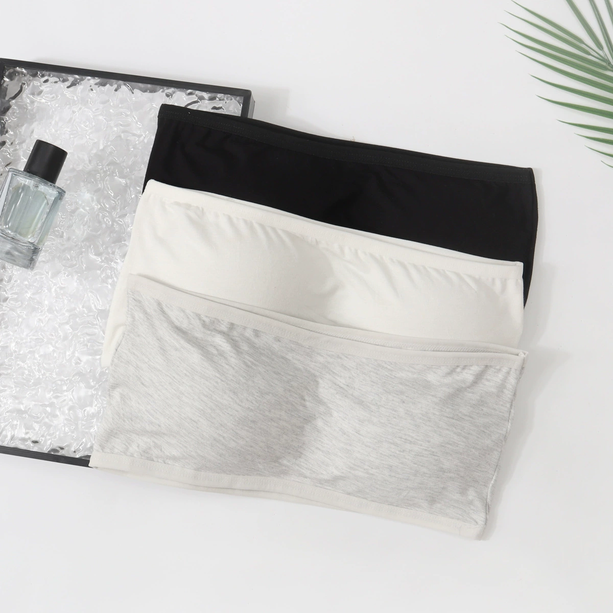 Сплошной цвет модала без бретелек нижнее белье