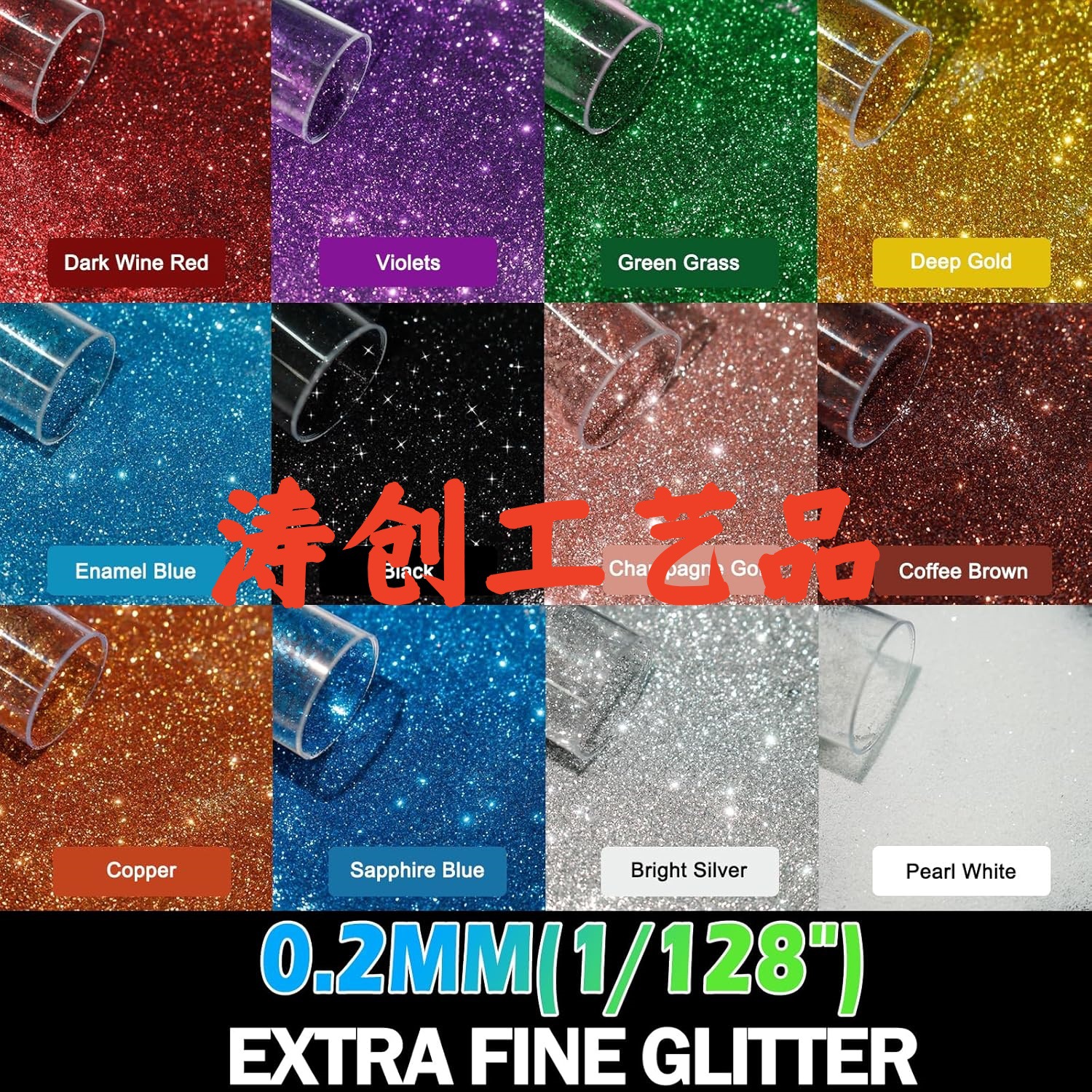 45 Bottles of 5g Bottled Glitter Powder, Nail Art Sequins, Laser Glitter, Handmade Nail Sequins, Mixed Wholesale
