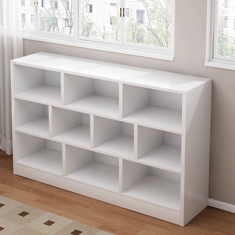 Bookshelf Floor-Standing Storage Rack Home Bookcase Multi-Layer Storage Cabinet Tiered Shelf Living Room Simple Grid Cabinet Storage Cabinet