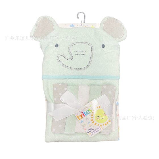 Children's 6-piece Cloak 5-piece Small Square Scarf Baby's Animal Head Scarf Holding Quilt Towel Cross-border in stock