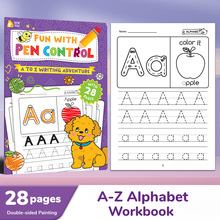 Alphabet Preschool Color 跨境新品 儿童学前教育练字绘画本
