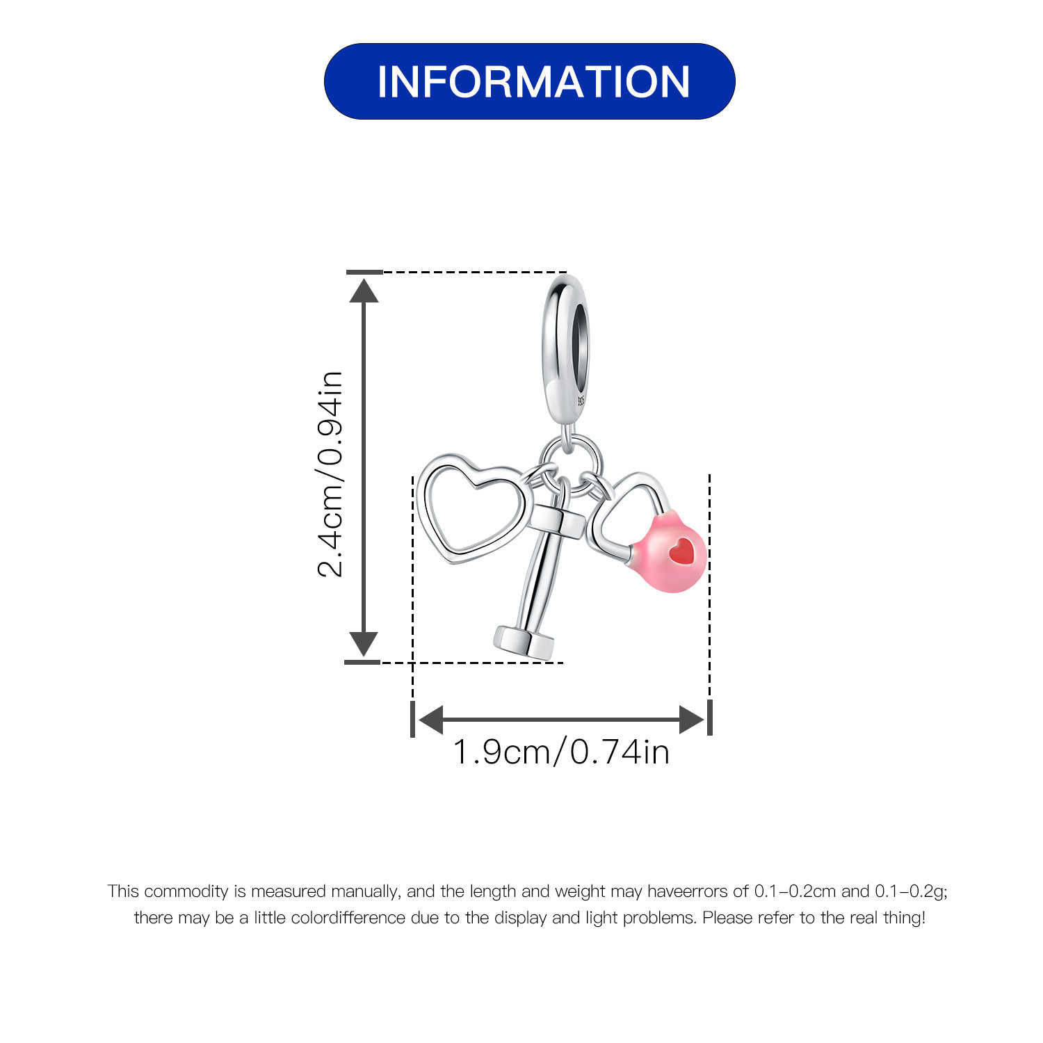 1 Piece 925 Sterling Silver Heart Shape Basketball Anchor Pendant display picture 18