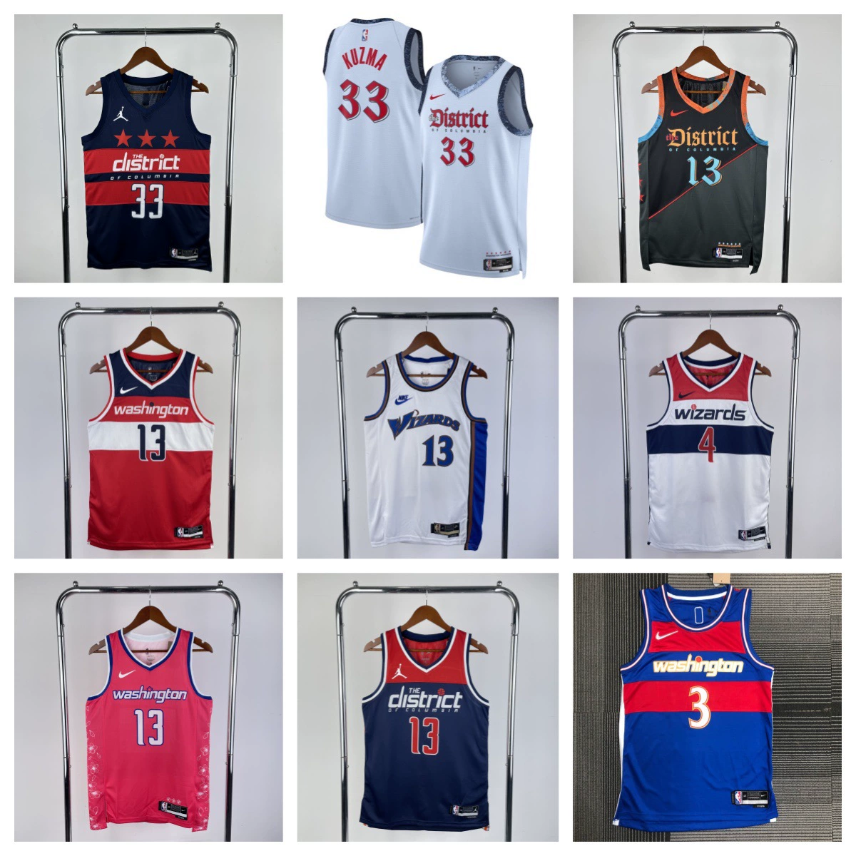 Двадцать четвертый сезон Wizards City Edition № 33 Кармa Kuzma № 13 Poole № 8 Avdija 4 Джерси Вестброк