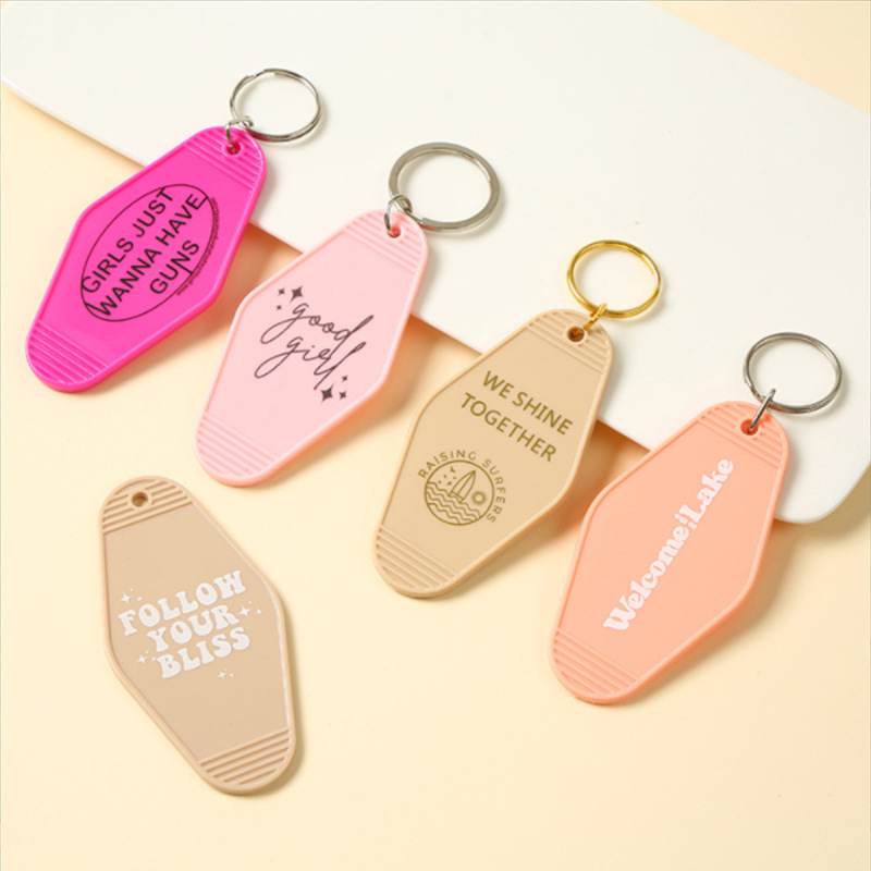 13g Weight Keychain Classification 1 Piece Quantity Daily Occasion Plastic Material Letter Pattern Unisex Gender Streetwear Style 1 Piece Streetwear Letter Plastic Unisex Keychain 4