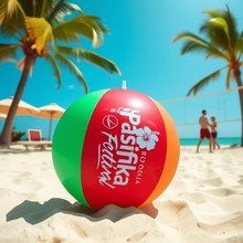 定制PVC充气沙滩球 充气彩色六片球20英寸球 可定制logo OEM/ODM