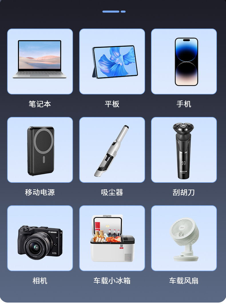 Car Cigarette Lighter Adapter with Four Ports 12V/24V Universal Smart Socket for Cars and Trucks with Voltage Display