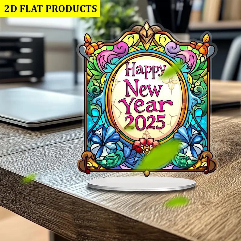 Adornos de marca de pie de acrílico transfronterizo, artesanías personalizadas, mesa, Día de la madre, Día del padre, Halloween, regalos de Navidad image 55