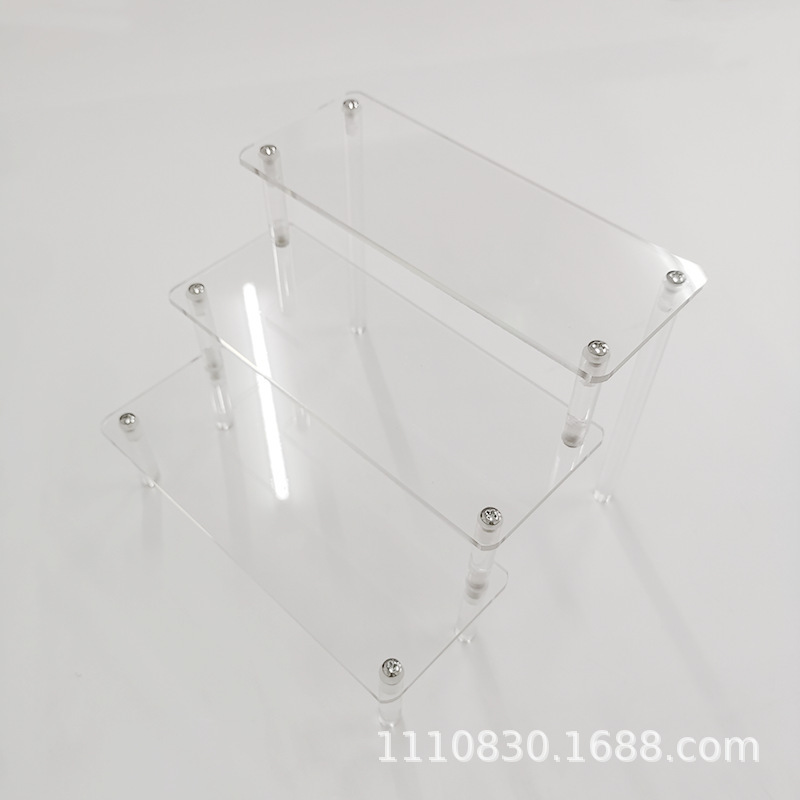 Estante de exhibición de acrílico transparente multicapa hecho a mano caja ciega estante de almacenamiento burbuja Mart equipo de almacenamiento estante de exhibición