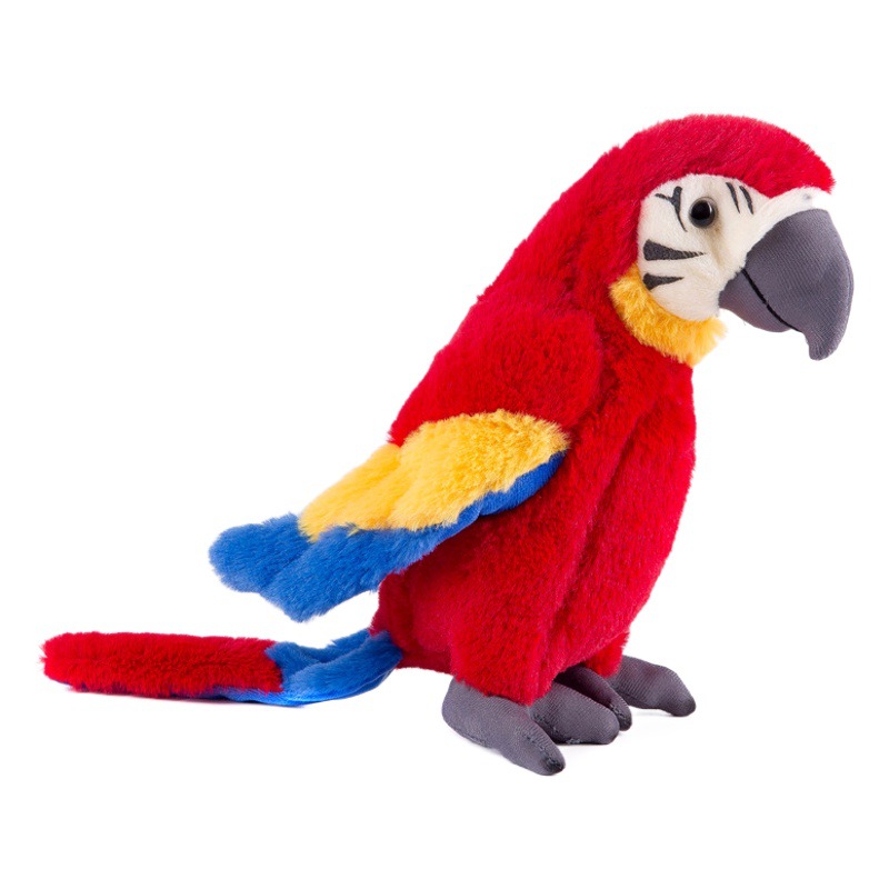 Lindo loro muñeca simulación King Kong pájaro muñeca de peluche juguete creativo divertido decoración niños regalo de cumpleaños