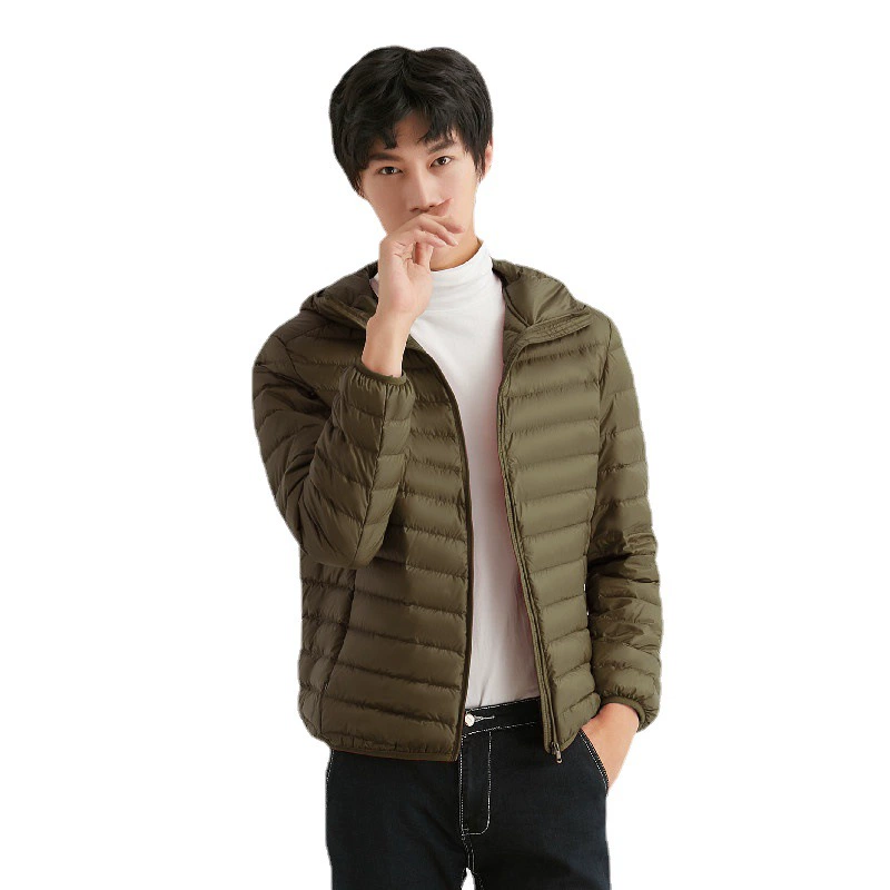寒冬思羽 Velvet light and thin down jacket, hoody, plus size