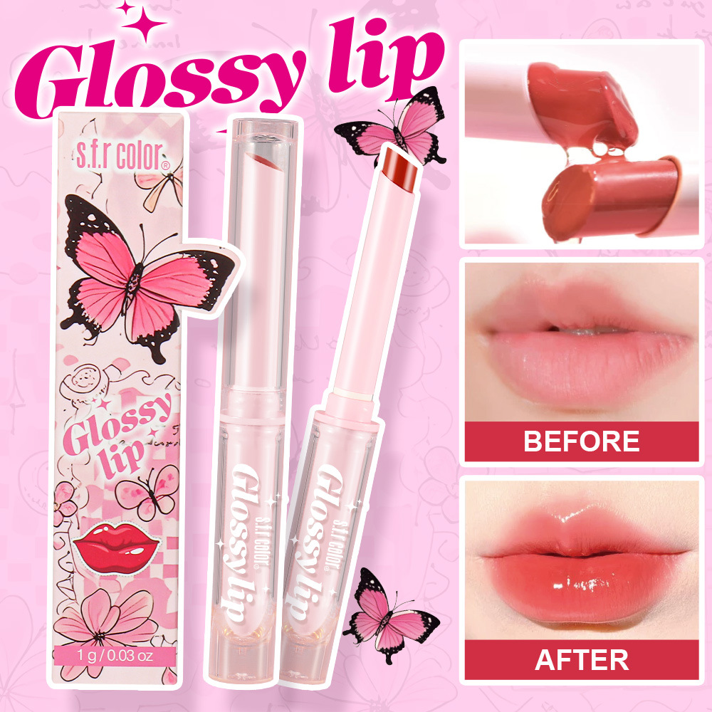s.f.r color transfronterizo para mariposas hidratante impermeable fácil de colorear lápiz labial sólido