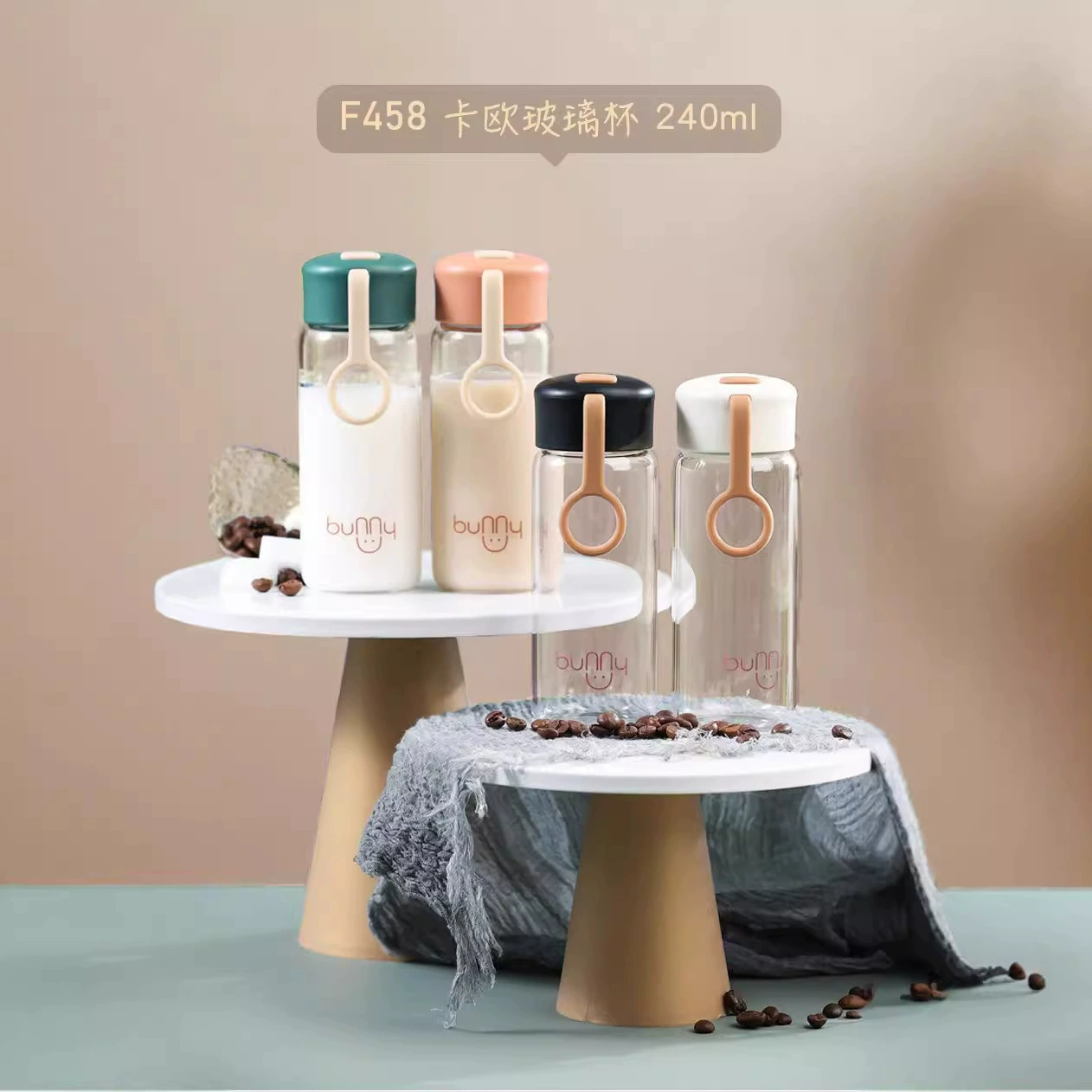 Креативная милая круглая стеклянная чашка с ручкой, красивый цветочный чайный молочный коктейль, простая чашка для холодного кофе с молоком и водой sb