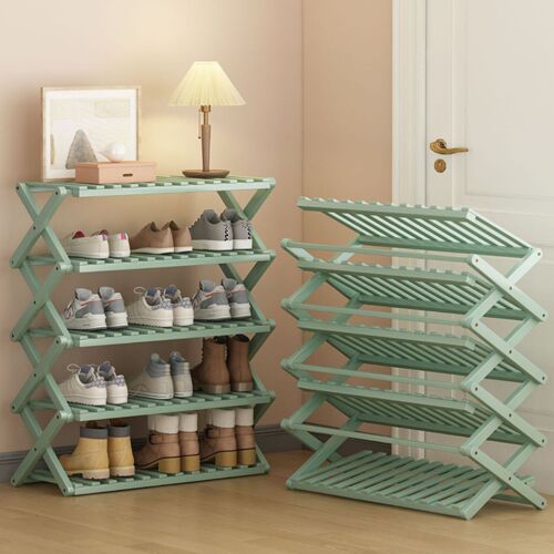 Shoe rack household economical simple shoe rack dust-proof storage multi-layer space-saving dormitory door foldable shoe cabinet