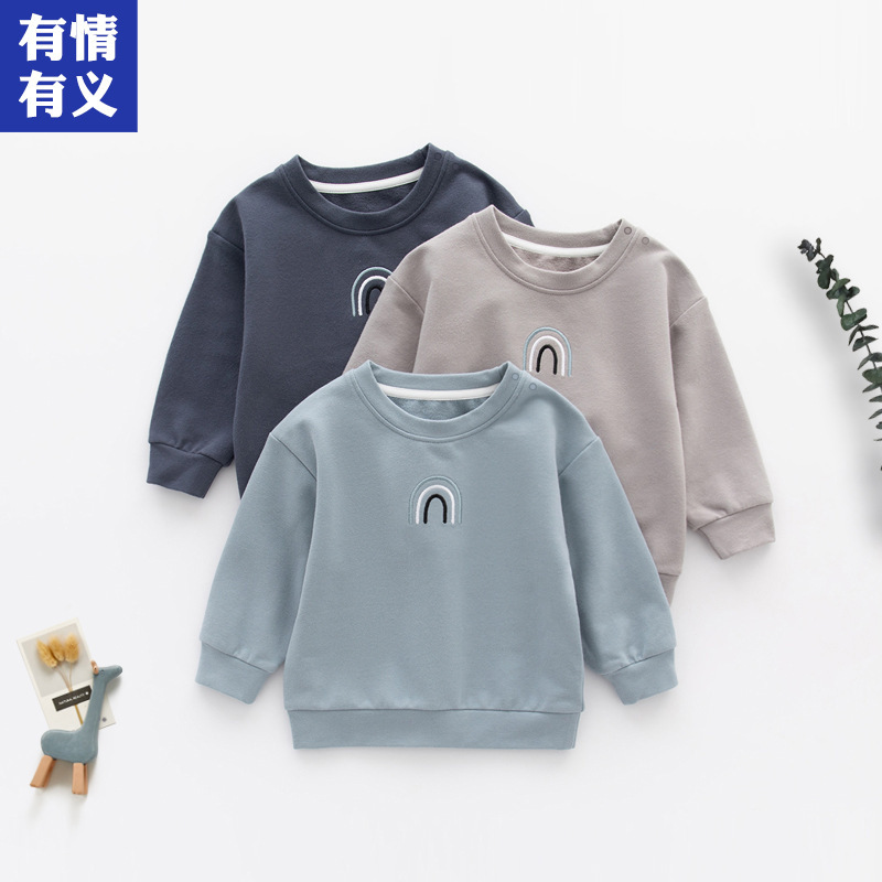 Caring and Caring Baby Sweatshirts, Spring & Fall Fashionable Kidsren's Bottoming Shirts, Korean Style Outer Tops for Men and Women Caring and Caring Baby Sweatshirts, Spring & Fall Fashionable Kidsren's Bottoming Shirts, Korean Style Outer Tops for Men and Women