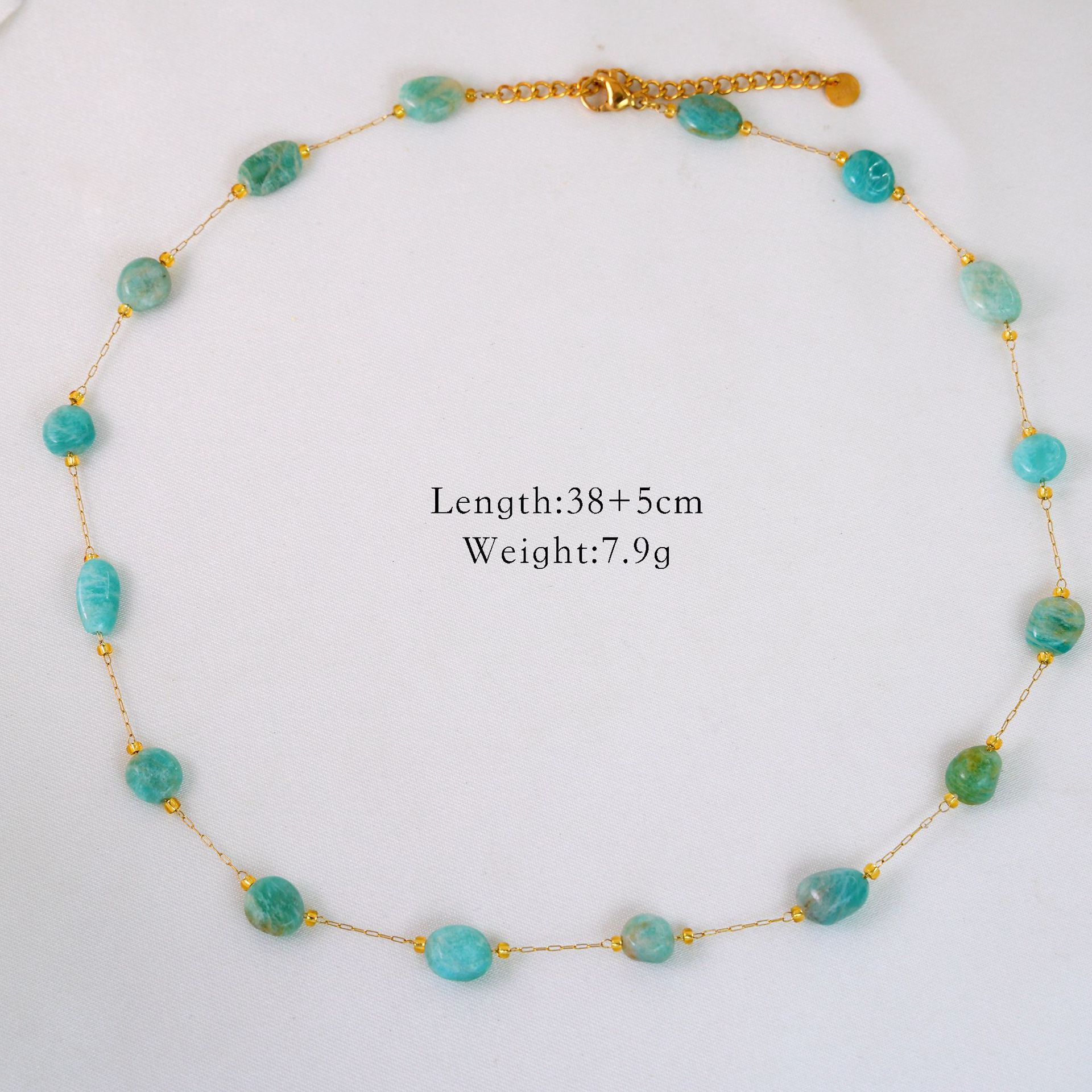 Vintage Style Simple Style Natural Stone Titanium Steel Geometric Women's Jewelry Set display picture 7