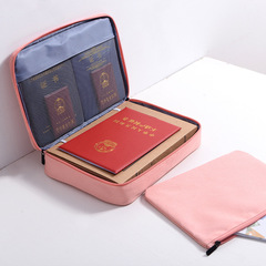 Document Storage Bag Passport Household ID Holder Multifunctional Card Case Home Portable File Organizer Large Capacity