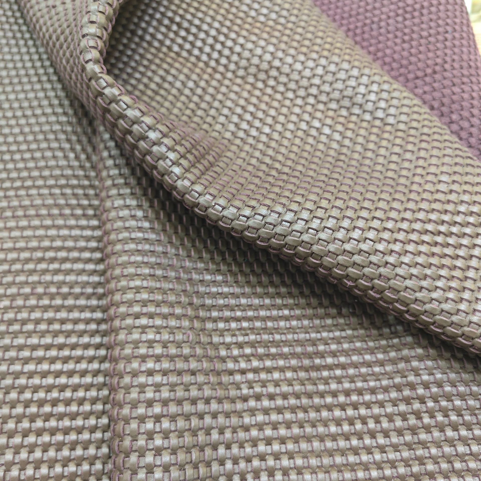 牛皮编织鞋包头层真皮编织高档手工制作皮革面料