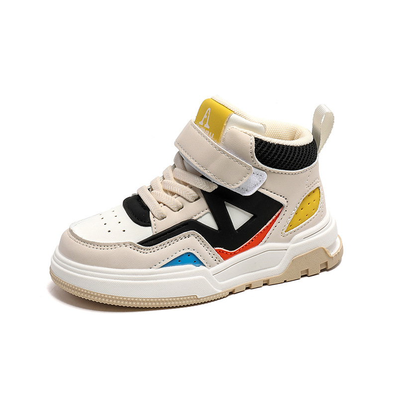 Sneakers Spring and Autumn High Top Velcro Sneakers_voghion.com