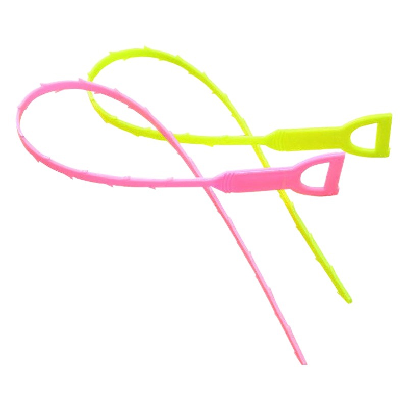 Smiley kitchen pipe dredge hook sewer toilet dredge household sink drainage anti-blocking cleaning hook