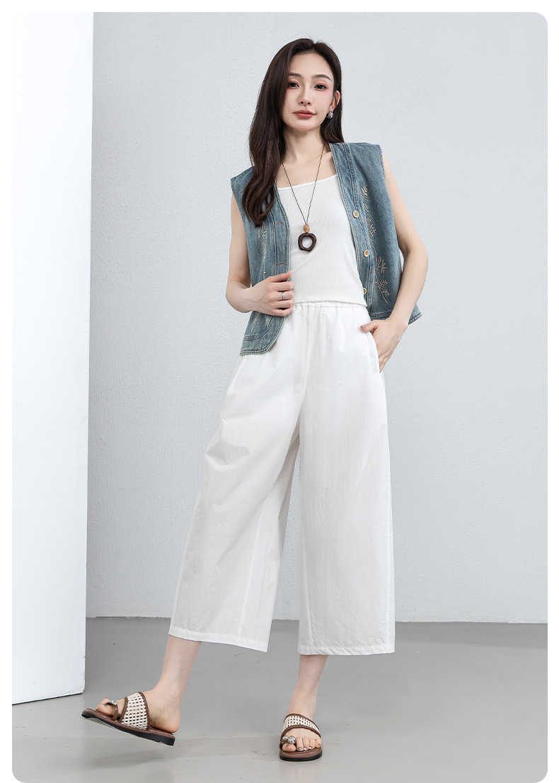 Quần jogger nam ống bong bóng dáng 7/8, chất liệu cotton thoáng khí, phong cách công sở dạo phố — màu xanh navy chi tiết 19