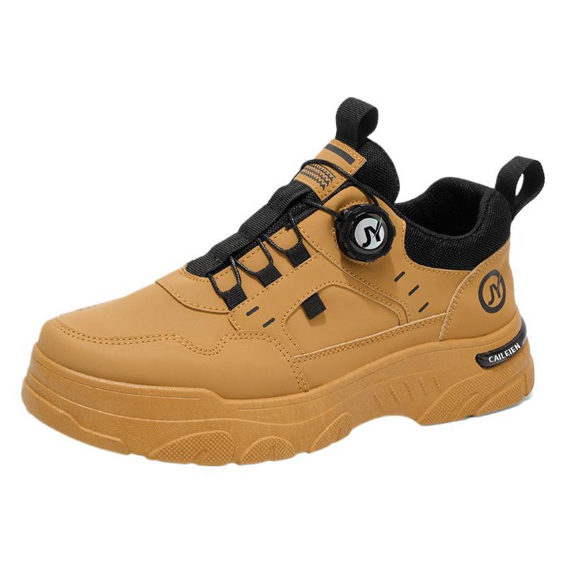 Zapatos de otoño para hombres 2025 nuevos zapatos de herramientas transpirables para hombres tendencia 100 zapatos blancos para hombres zapatos casuales de suela gruesa