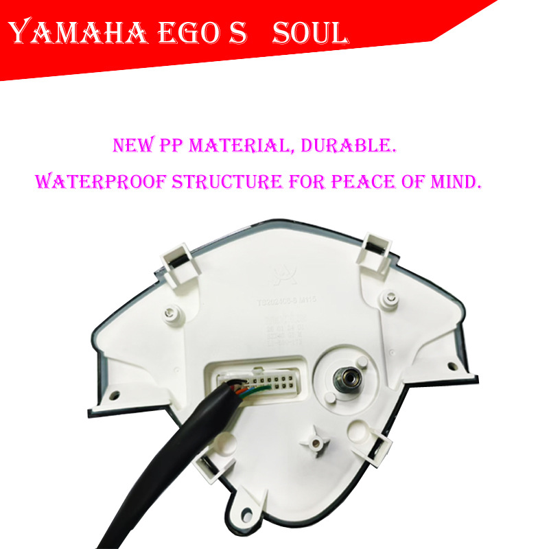 Suitable for Yamaha Ego Motorcycle Digital Code Meter Assembly with Clock Room Temperature Digital Meter Modification Accessories