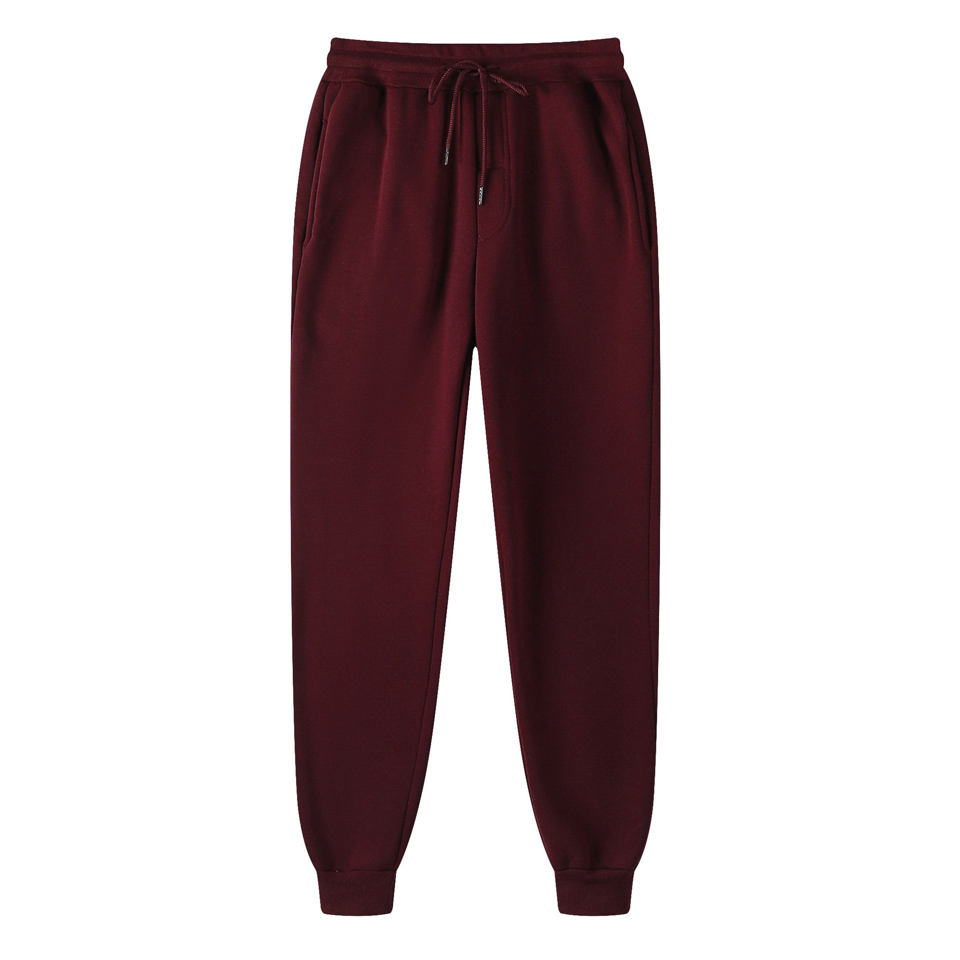 Men's Sports Solid Color Polyester Rib-knit Active Bottoms Straight Pants display picture 3