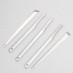 Three-blade foot care set with dead skin removal, stainless steel nail trimmer, foot file tool set