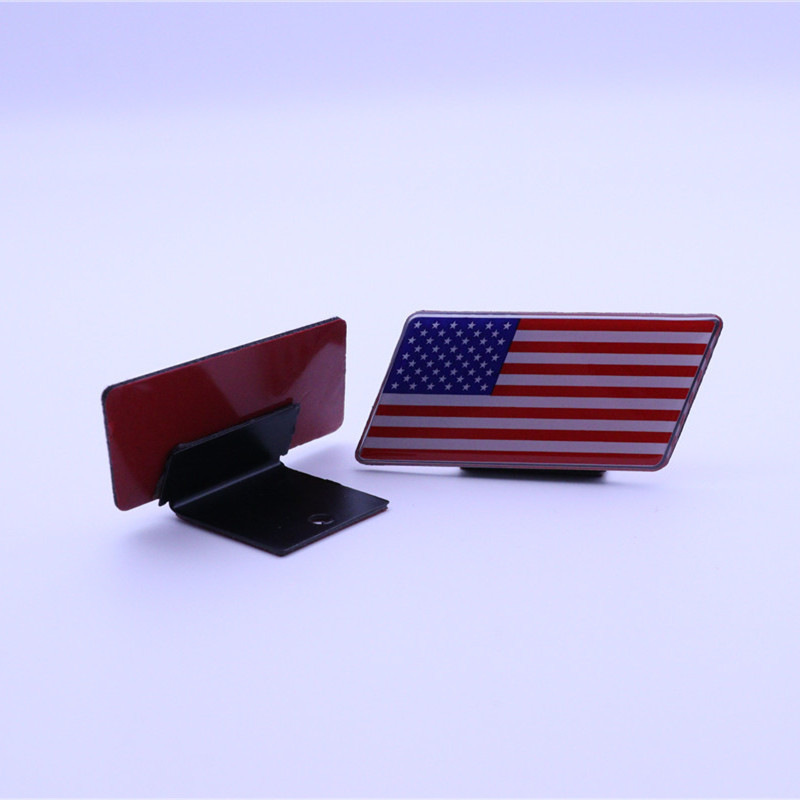 German, American, British, French Flags, Korean, Italian, Spanish, Russian Grille Center Logo