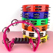 打击乐器花鼓圈 单排手摇铃KTV气氛用品加油道具