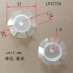 2*37ミリの小さいプロペラの風の葉の渦の扇子のDIY科学技術の小さい模型の部品を作ります。