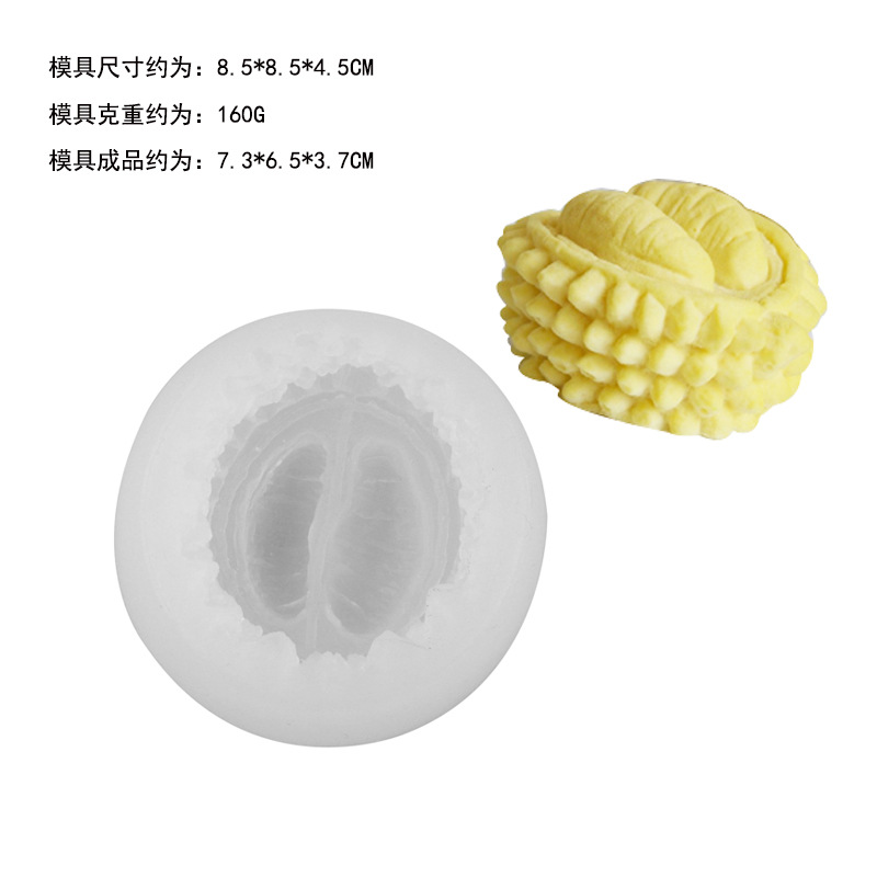 Durian mousse pastel de silicona molde francés postre chocolate hornear fondant molde helado pudín