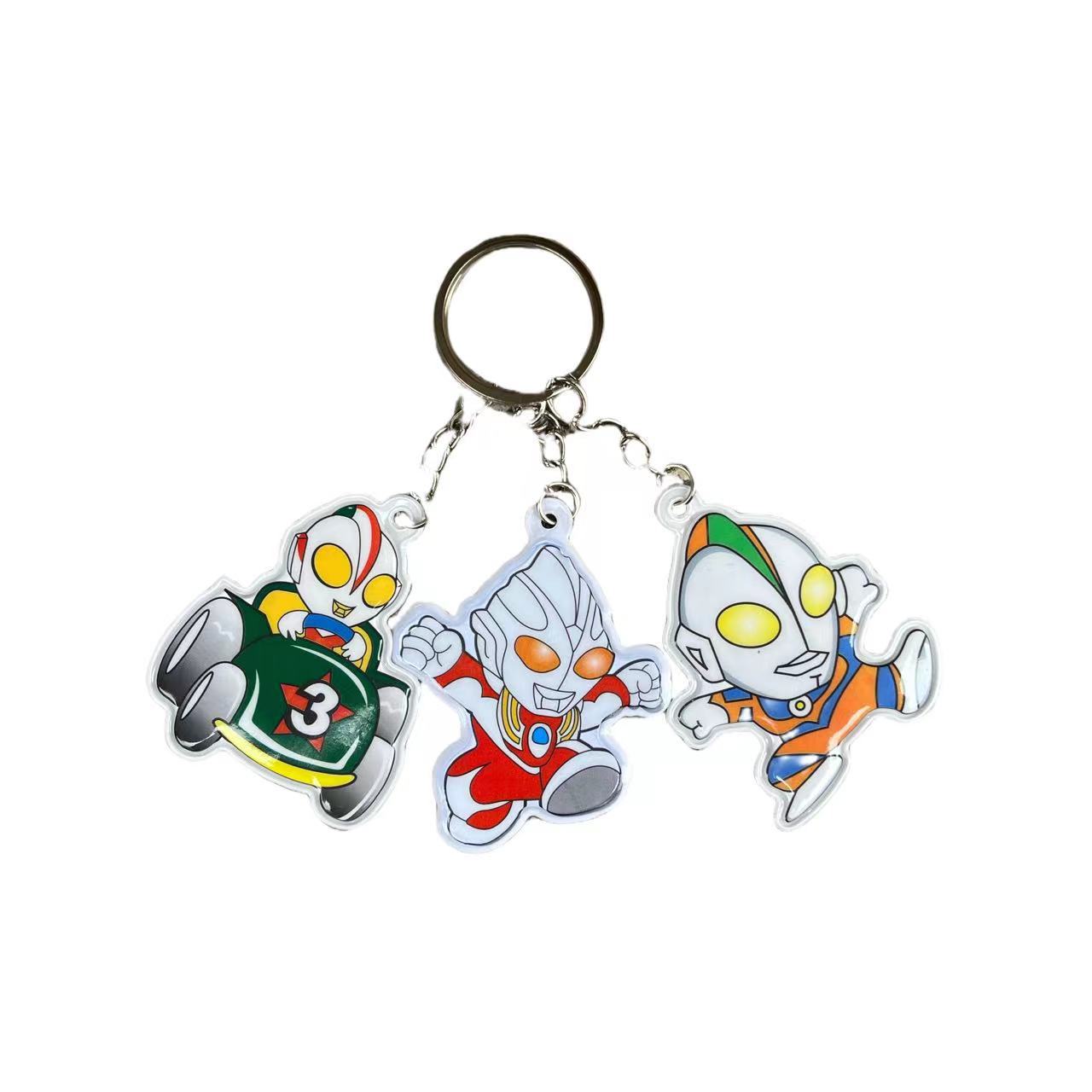 Nuevo colgante creativo Ultraman Q edición de personajes de dibujos animados llavero bolsas decoración