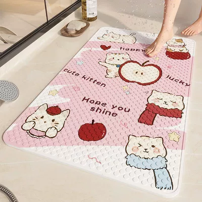 Avtomobil döşəmə paspasları, Mat, Shower Floor Mat, Toilet Shower - apple-cat-life-4070cm