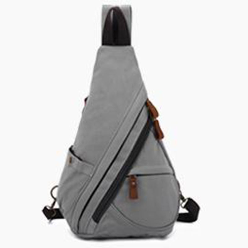 2022 nuevo bolso transfronterizo de los hombres moda lienzo de moda bolso de pecho de los hombres bolso de mensajero del hombro ocasional viaje Mochila pequeña