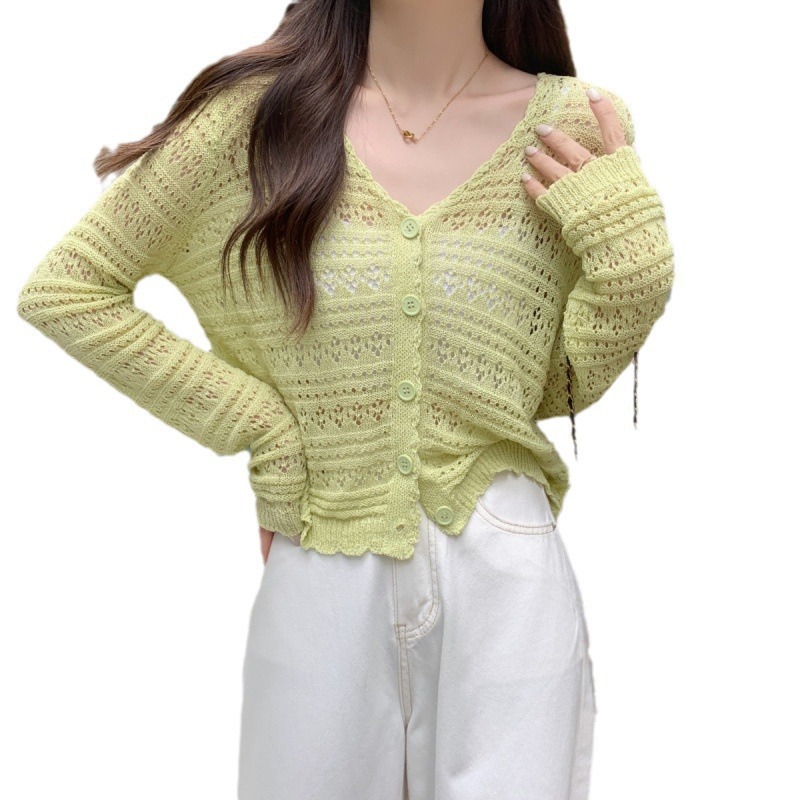 연두색406071카디건