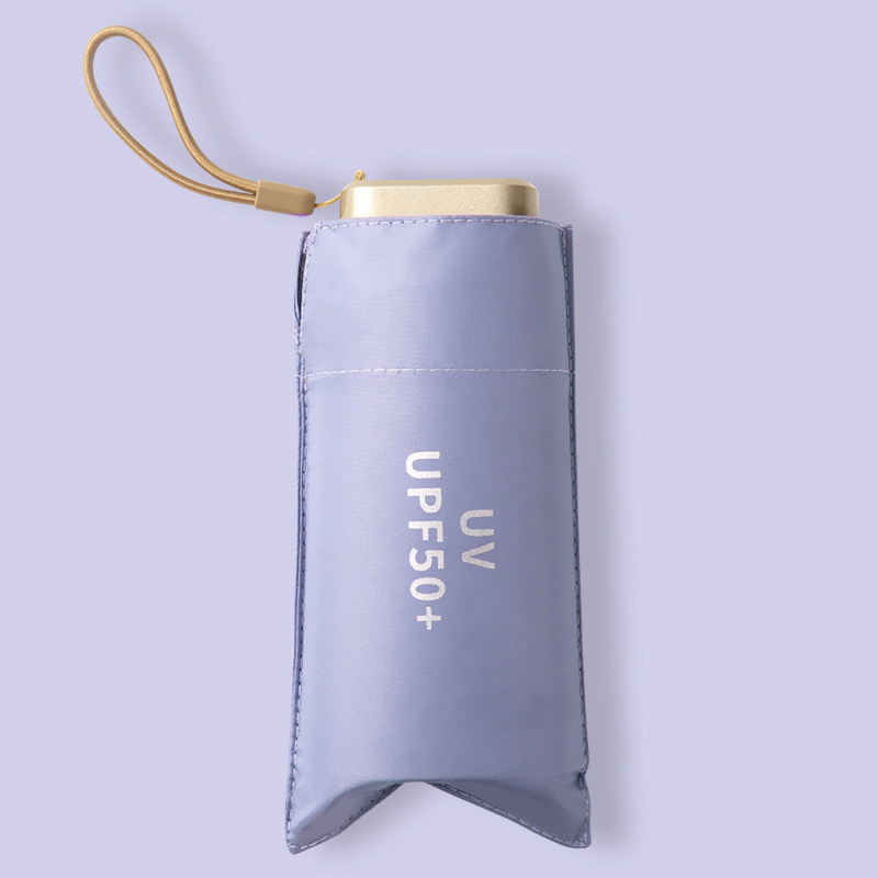 Mini bolsillo cápsula paraguas pequeño vinil fresco paraguas solar sol sol y lluvia doble uso paraguas publicidad paraguas