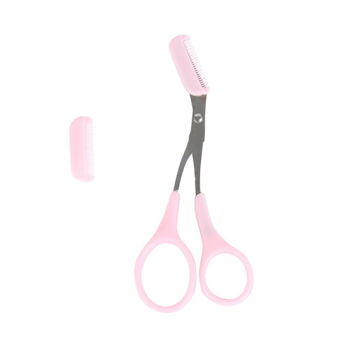 Wholesale small scissors with eyebrow comb, eyebrow trimming scissors, novice makeup scissors, eyebrow scissors, beauty scissors, eyebrow trimming scissors set