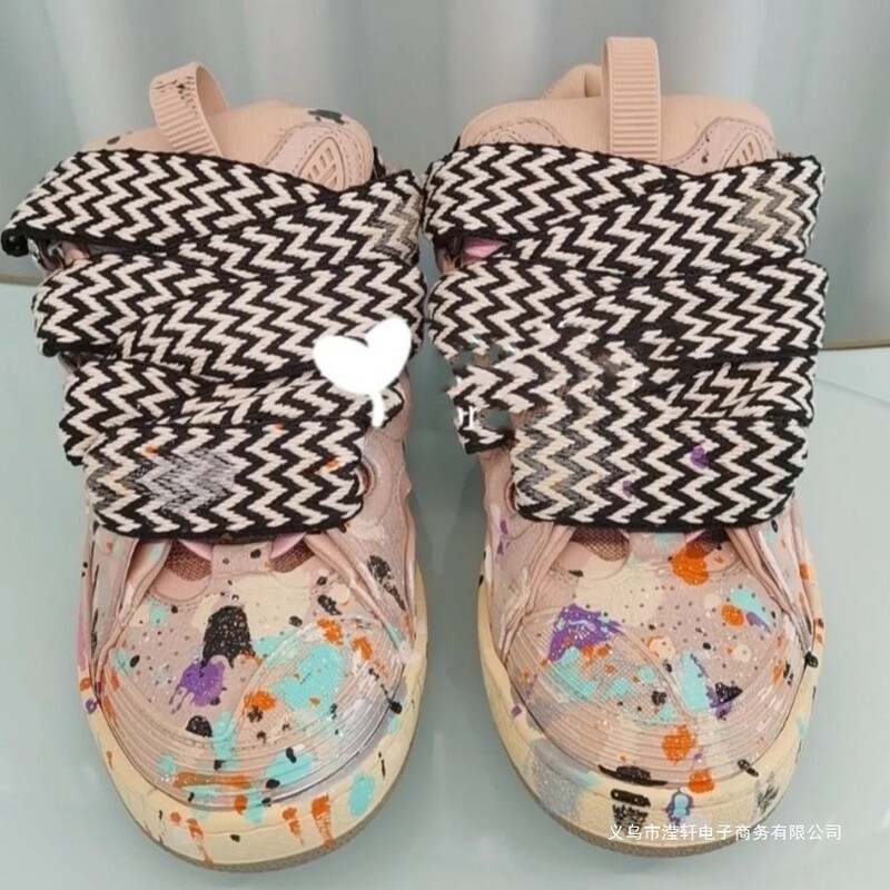 2025 Autumn and Winter New Men's Shoes Thick-Soled Bread Shoes Men's Trendy Shoes Trendy Brand Casual Sneakers Couple Shoes Men's and Women's Shoes