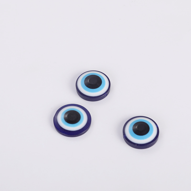 DIY joyas pavo Ojo del diablo ojos azules ojos de resina plana ojos de pez