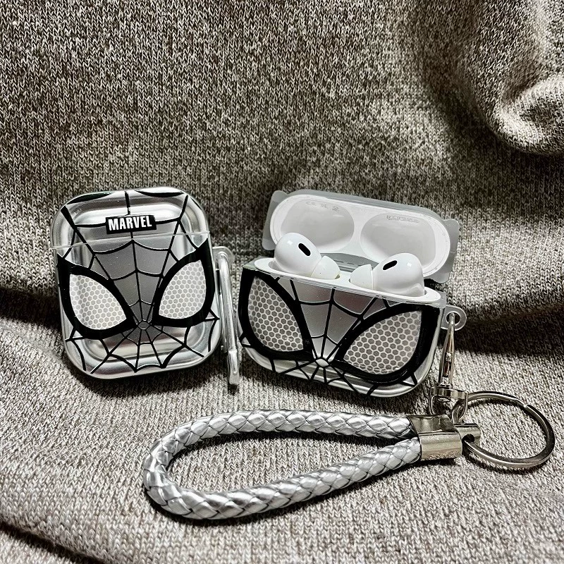 Чехол защитный для AirPods Pro 2, чехол защитный для AirPods 4, чехол защитный для AirPods 3 поколения от Спайдермена