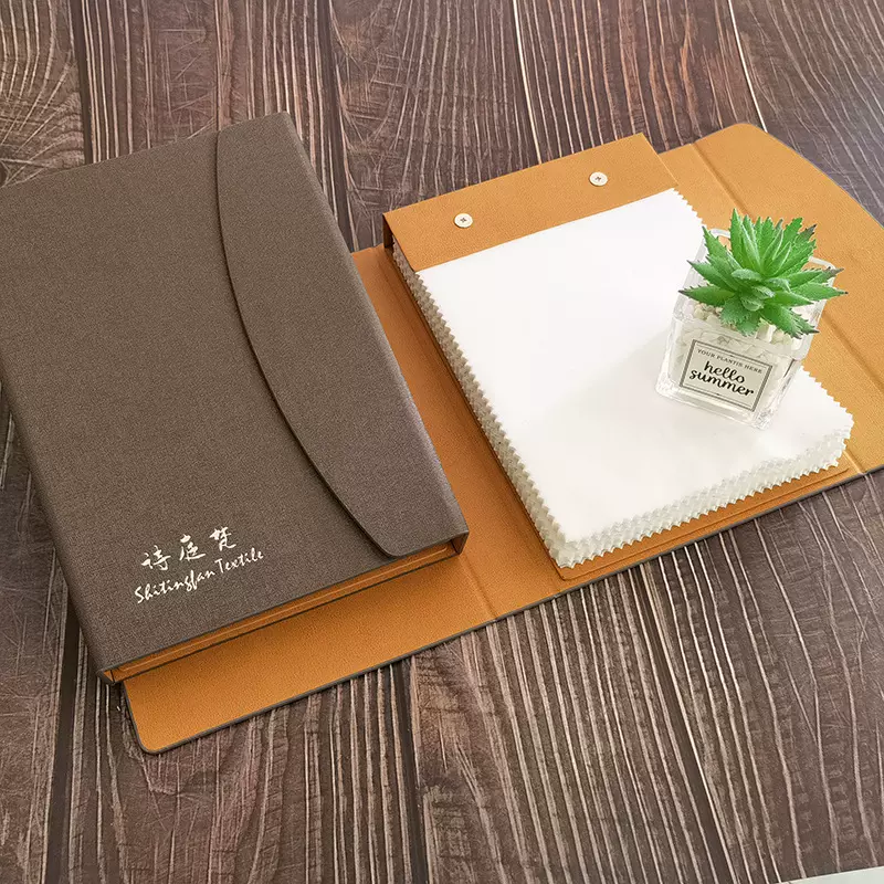 广州工厂布料样本夹面料样版册裁切装钉贴色号标签色样收纳色卡