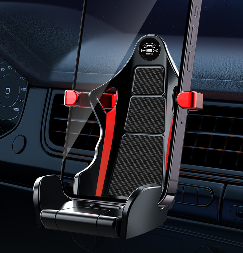 [Racing Bracket] 2025 New Racing Car Mobile Phone Bracket Inverted Hook Car Horizontal and Vertical Air Vent Mobile Phone