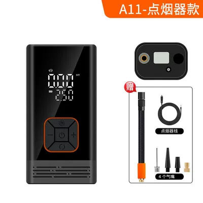 New Cross-Border Car-Mounted Wireless Air Pump, Portable Car Tire Small Air Pump, Electric Air Pump (Hava nasosu) - a11-cigarette-lighter-model