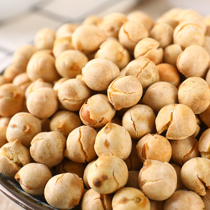Xinjiang Crispy Chickpeas 500g/bag, Dry Roasted Original Baked Ready-to-Eat Additive-Free Oil-Free Healthy Grain Snack