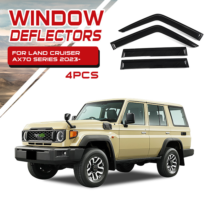 TXR aplicable a Land Cruiser LC79 70 Window Visors Ventana Eyebrow
