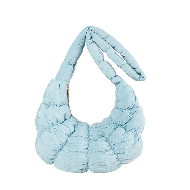 Women's Bags new croissant cloud bag pleated one shoulder crossbody sponge light versatile casual fashion dumpling women's bag_ipsvogv.com