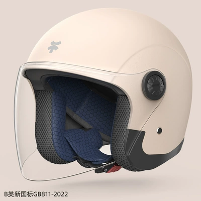 3C Certified Electric Battery Car Winter Safety Helmet for Women Autumn and Winter New Motorcycle Full Helmet Does Not Press Hair and Keeps Warm (Motosiklet kaskı (dəbilqə)) - new-national-standard-category-b-khaki-anti-fog-long-mirror