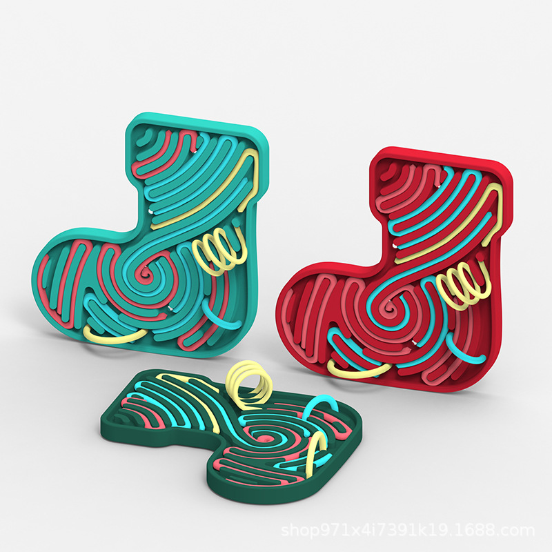 Amazon calcetines sensoriales tablero de silicona tablero de descompresión infantil puzzle tablero de actividad regalos de Navidad al por mayor