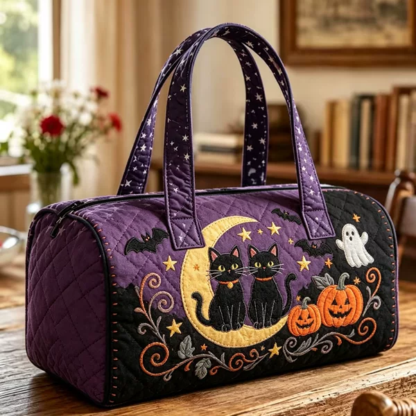 2026 New Model Halloween Christmas Travel Bag Fashionable Casual Printed Women's Yoga Handbag